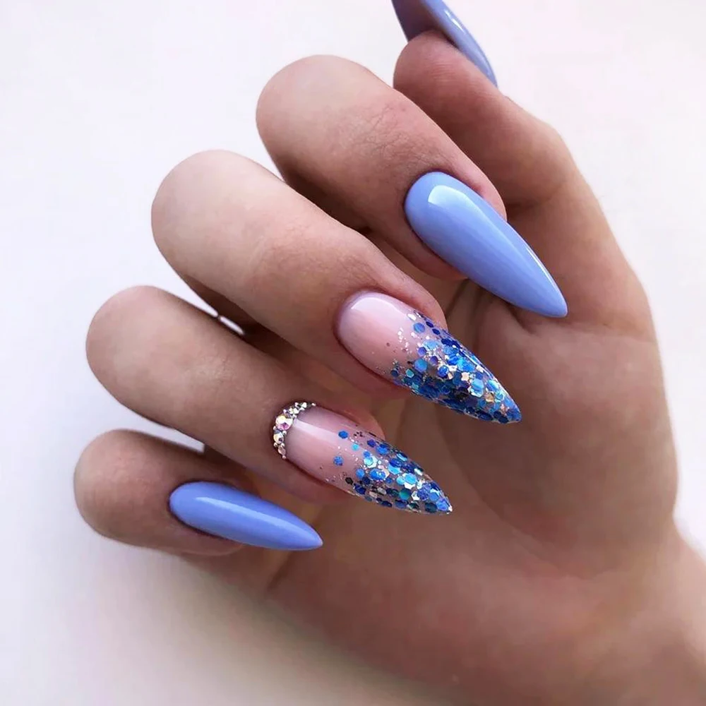 六角形の人魚の形をした超薄型キラキラキラキラ 光沢のあるスパンコール マニキュア装飾 Nail Glitter Aliexpress