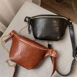 Мода 2019, модная поясная сумка с узором «крокодиловая кожа», сумка на пояс, сумка для путешествий, сумка на плечо на цепочке, кошелек