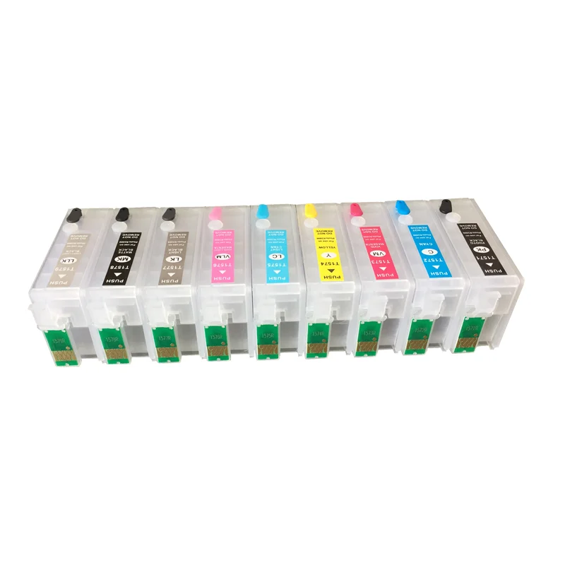 Чернильные картриджи T1571- T1579 9 цветов для принтера Epson Stylus Photo R3000 с чипами ARC |