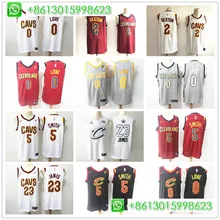 Сшитый Кливленд Кевин любовь JR Смит Коллин Sexton Леброн Джеймс баскетбольные майки для мужчин camiseta maillot