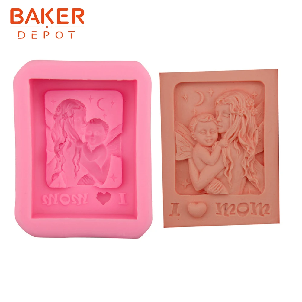 BAKER депо Марии Фондант Плесень 3D Мыло Свеча силиконовая форма для конфет торт