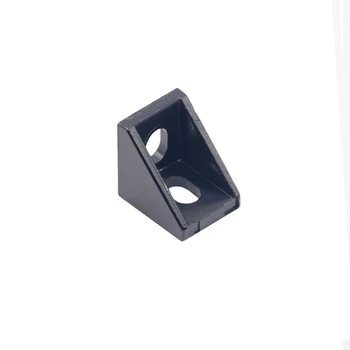 

25PCS 2020 Black Corner Bracket Fitting Angle Aluminum 20 x 20 x 17mm L Connector for Aluminum Profile CNC