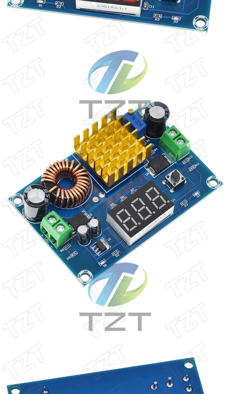 DC 3V-35V Zu DC 5V-45V Boost Modul Digital Voltmeter DC-DC Schritt Bis modul Boost Konverter Bord 5A Power Einstellbar Für Spannung – Detail 5