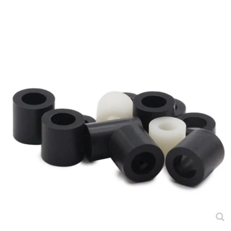 M3 M4 M5 M6 M8 White Black Nylon ABS Round Hollow Non-Threaded Column Washer Standoff Spacer A1 20-50pcs