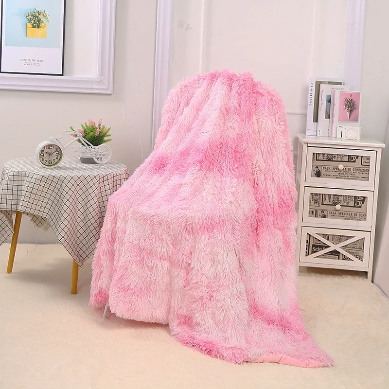 MYRU Plush Super Soft Blanket Bedding Sofa Cover Furry Fuzzy Fur Warm Throw Quli 