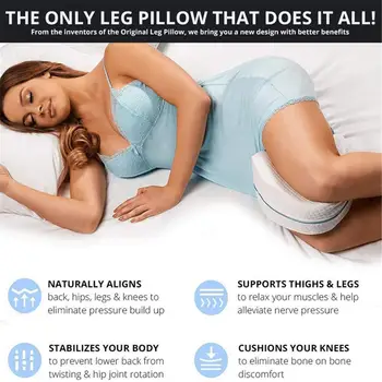 

Sleeping Memory Foam Pillow Orthopedic Pillow Leg Positioner Pillows Knee Support Cushion between the Legs for Hip Pain Sciatica