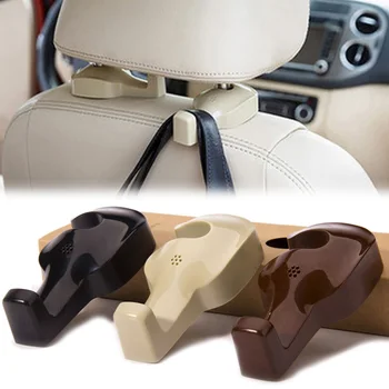 

2Pcs Car Headrest Hooks Seat Back Hanger Holder Bag Coat Organizers Interior Accessories Auto Coat Hangers