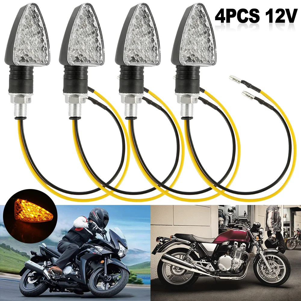 4 шт. классические 12v Универсальный мотоцикл указатель поворота светодиодный сигнальный светильник индикатор светильник вспышки Аксессуары для мотоциклов