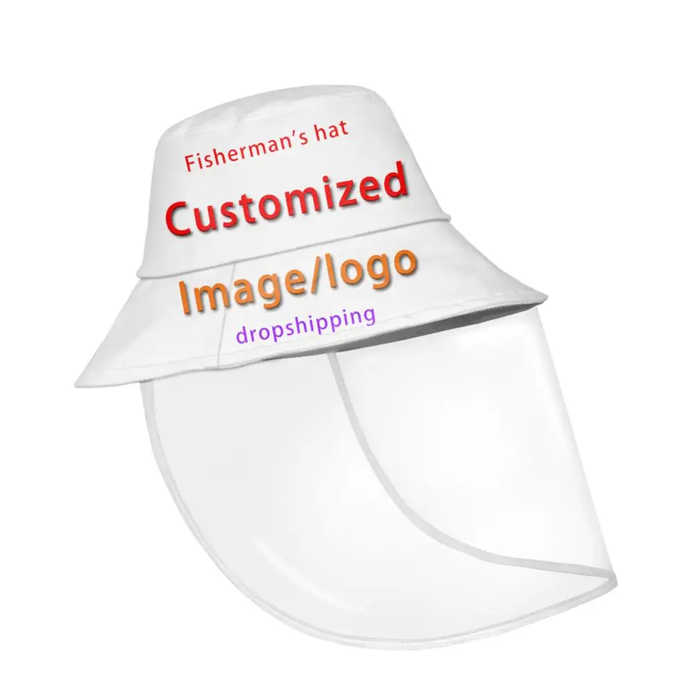 

Noisydesigns 2020 Customized your image logo Bucket Hat Cute For Men Women Breathable Fishman Hat For Travel Ladies Dropshipping