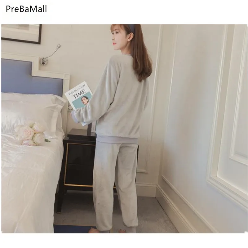 Фланелевые пижамы для грудного вскармливания; осенне-зимние Бархатные утепленные пижамы для кормящих матерей; Dormir; женская одежда; D0046