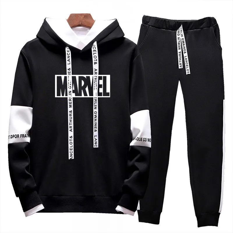 

2019 Spring Running Sets Men Sport Suits Sportswear Set Polyester Fitness Training Gym Cycling Tracksuit Zip Pocket Jogging Suit