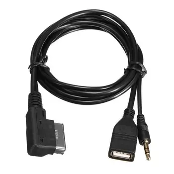 

2020 New 3.5mm AUX Audio Cable MDI AMI MMI Interface USB Adapter for A6L A8L Q7 A3 A4L A5