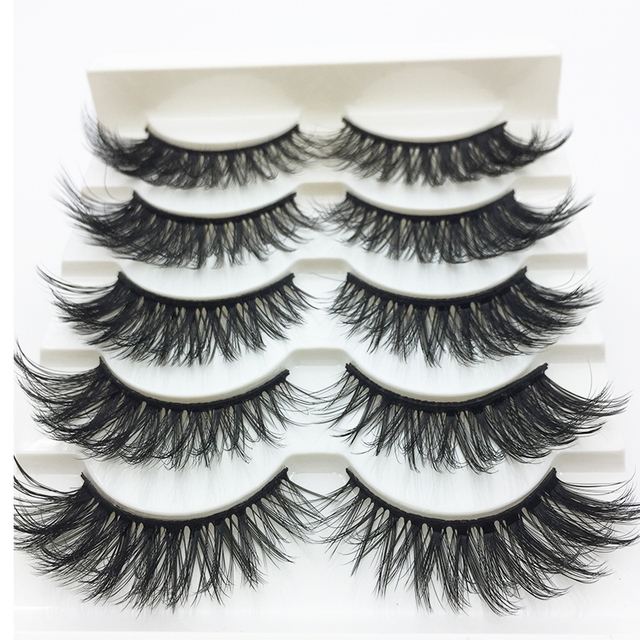 Eyelashes 2/10/30/50 Boxes 5 Pairs 3D Mink Lashes Bulk Natural False Eyelashes Soft makeup Eye Lashes cilios H13 G806