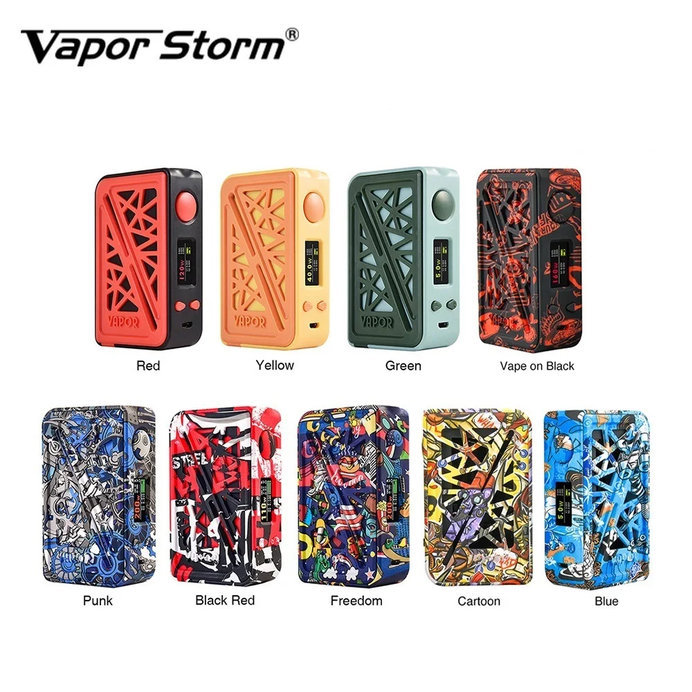 Original Vapor Storm Subverter 200W TC Box MOD Power By Dual 18650 Battery Vape Mod Electronic Cigarette Vs Storm230 / Drag 2 |