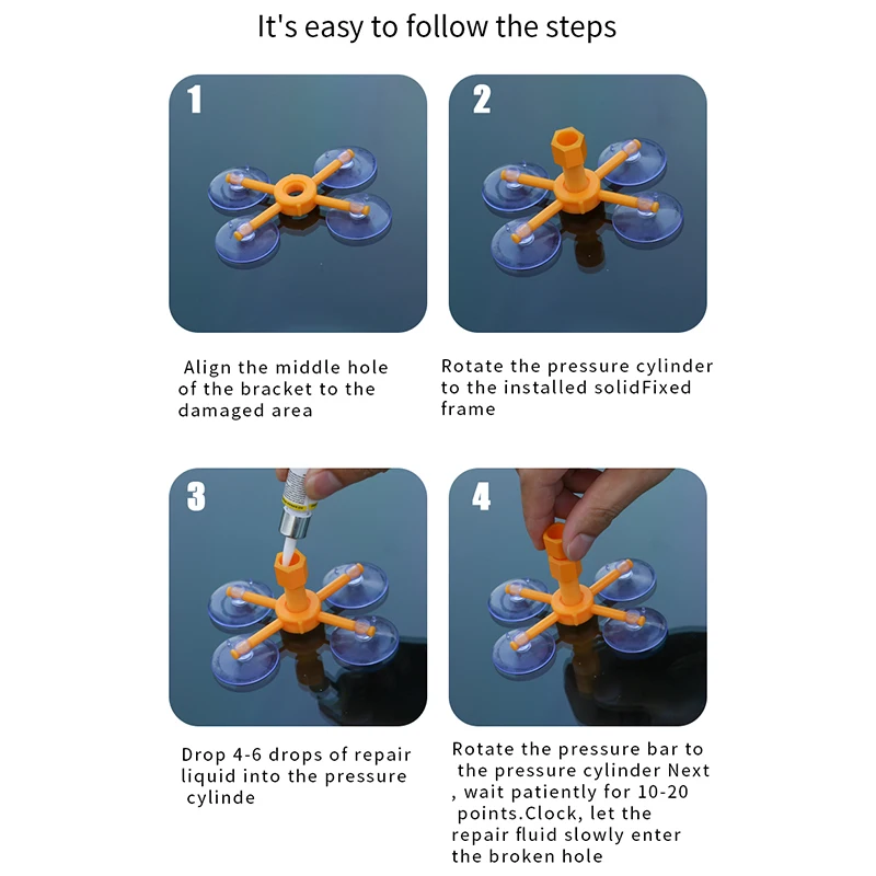 Инструмент для восстановления стекла лобового автомобиля набор инструментов