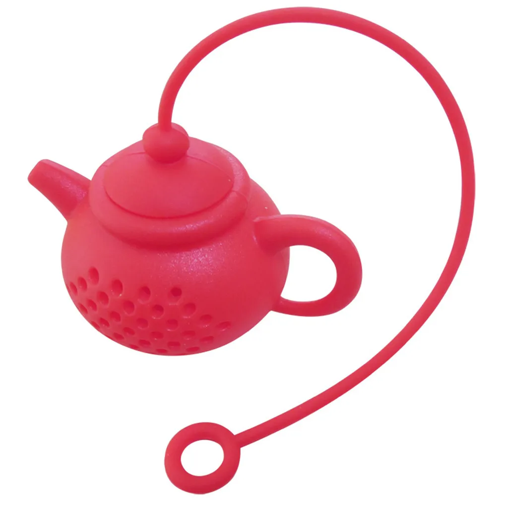 1 шт., Силиконовый Сетчатый чайный инфузионный шар, чайный набор для яиц, фильтр для специй с цепочкой, кухонный гаджет ISHOWTIENDA