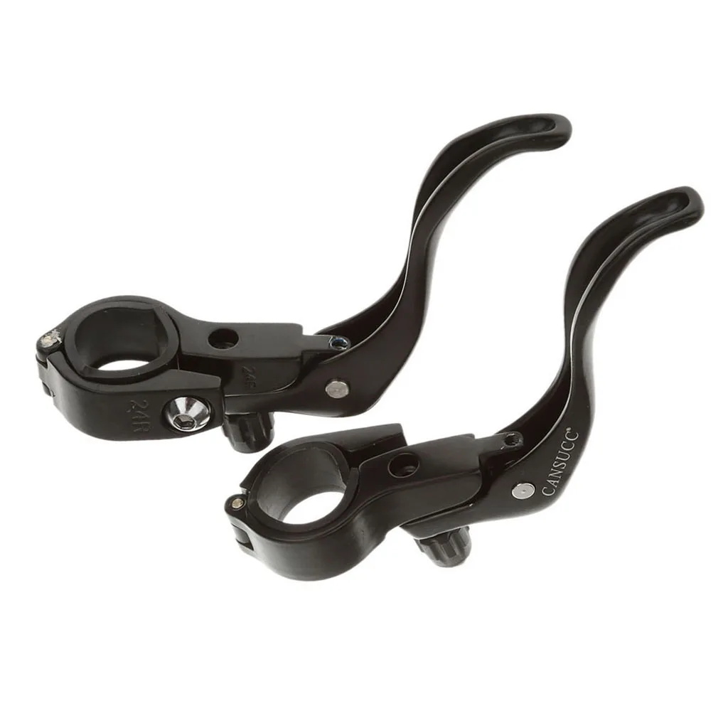Fixed Gear Bike Cycling Brake Levers Brake Handle Fit 22.2mm / 24mm Black