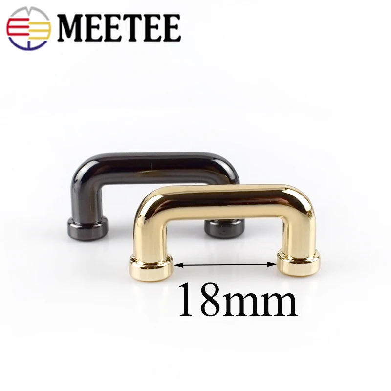 10Pcs 18mm Metal Buckle U Rings For Handbag Connector Bag Arch Bridge With Screw DIY Strap Hangers Hardware Accessories|Пряжки и крючки|
