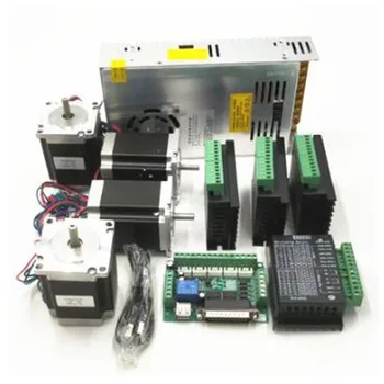 

TB6600 CNC router kit 4.0A stepper motor driver + Nema23 255OZ.IN + 5-axis interface board + power supply 360w 24V 15A