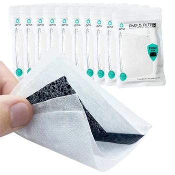 

100PCS filter For neck gaiter face mask-5 layers nonwoven fabric filter- adult baby pm2.5 activated carbon filter replacements