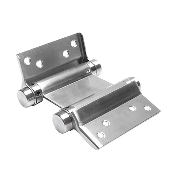 

2 Pcs Stainless Steel Double Action Spring Door Hinge Adjustable Hinges For Bar Counter Freegate Door 17x8.5cm