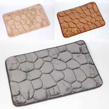 

40*60cm Water Absorption Rug Bathroom Mat Shaggy Memory Foam Bath Mat Set kitchen Door Floor Mat Carpet For Toilet Non Slip