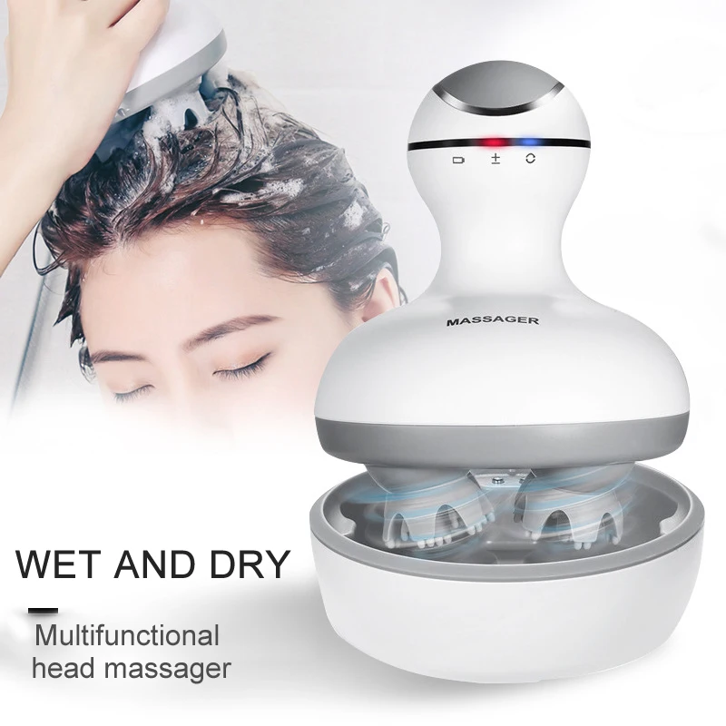 2021 New 3D Smart Head Massager Vibrating Massage Scalp Massage Promote Hair Growth  Electric Massage Kneading Vibratin