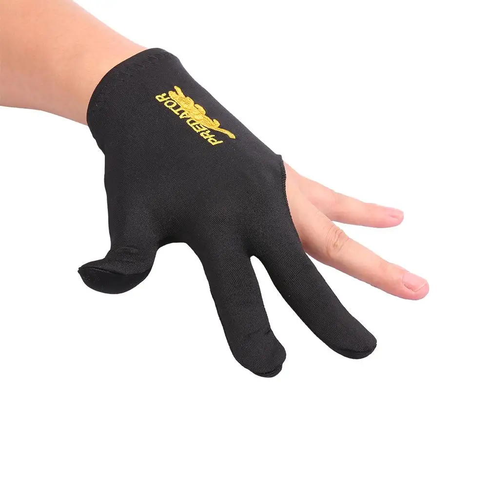 Man Woman Elastic 3 Fingers Gloves for Billiard Shooters Carom Pool Snooker Cue Sport Wear on the Right or Left Hand 