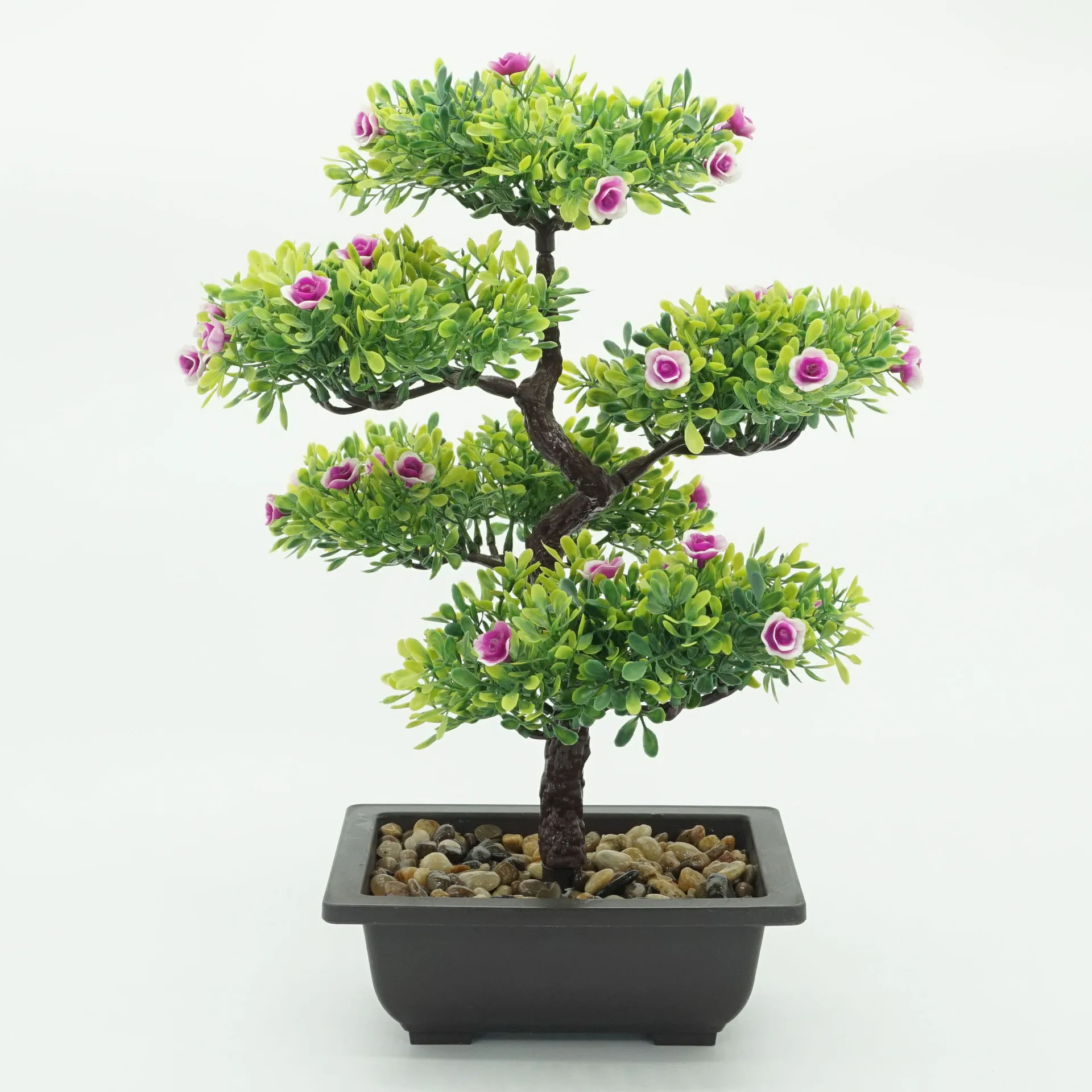 

Imitation Flowers Large Bonsai Plastic Flower Artificial Flower Green Vegetation Large Potted Plant Home Craft Decorations And O