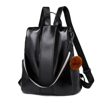 

Newly Women Anti-Theft Waterproof Backpack PU Leather Large Shoulder Bags Fashion Backpack Women Mochila Feminina