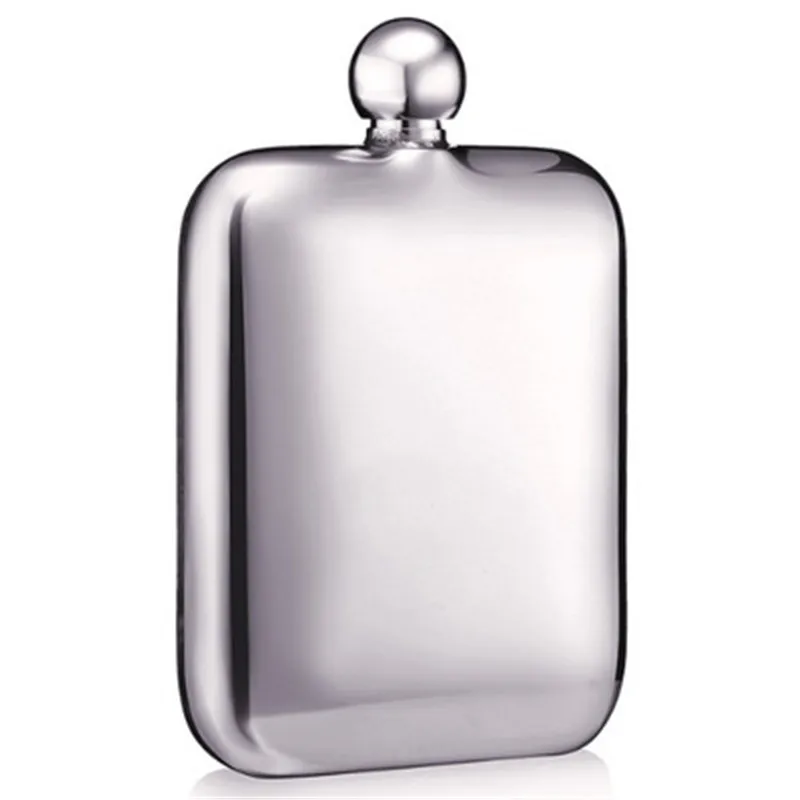 

1pc 6 oz Square Wine Pot Camping Flagon Hip Flask Stainless Steel Wine Pot