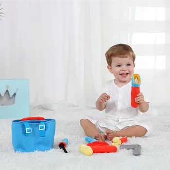 

Children's toolbox set plush toys baby maintenance tools home toys