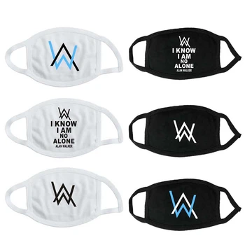 

Women Men Cotton Dustproof Mouth Mask Alan Walker Anime Fairy Tail Naruto Anti-Dust Facial Cover Breathable Face Mask Luminous