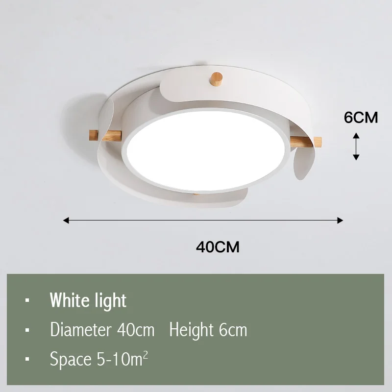 AC90-260V современные круглые деревянные потолочные светильники Светодиодный потолочный светильник для спальни гостиной украшения лампы Освещение для дома светильники - Цвет корпуса: Dia 40CM