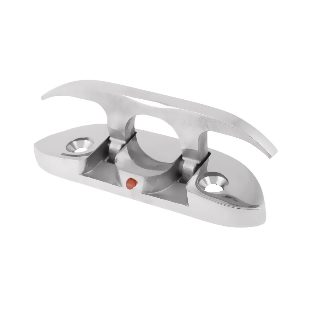 2 Piece FOLDING CLEAT Boat Marine Hardware Stainless Steel Cleat 4-1/2