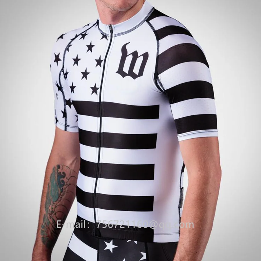 Wattie ink, летние комплекты для велоспорта, Мужская одежда для велоспорта, Майо, ropa ciclismo, MTB, короткий рукав, Велоспорт, нагрудник, Джерси, комплекты - Цвет: Черный