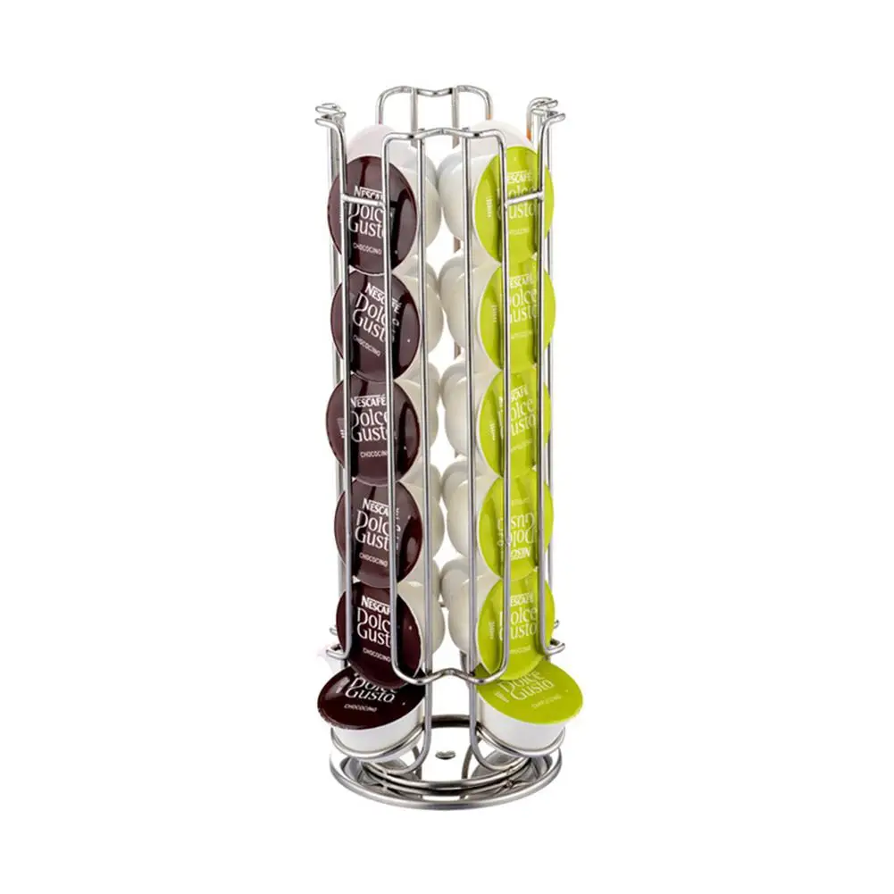 18/24/36 High Quality Metal Revolving Rotating Coffee Pod Capsule Holder Tower Stand Rack Coffee Capsule Storage Rack stand cap 18/24/36 High Quality Metal Revolving Rotating Coffee Pod Capsule Holder Tower Stand Rack Coffee Capsule Storage Rack stand cap