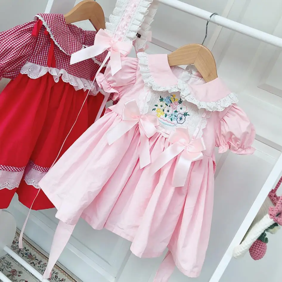 Г. Весна-лето, новое винтажное платье принцессы в испанском стиле Одежда для маленьких девочек милое платье с вышивкой для девочек, детское платье vestidos Y2605