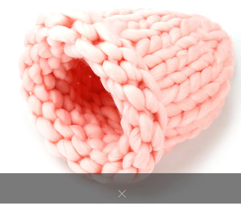 Women Winter Warm knit hat New manual Coarse wool Weaving fashion crimping outdoor Ski Skullies Beanies cap Female Z184