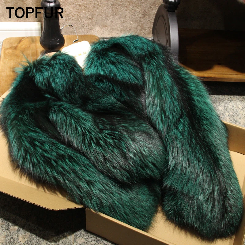 TOPFUR новые модные зимние женские короткие пальто из натурального меха для женщин верхняя одежда из натурального Лисьего меха и пальто базовые короткие куртки