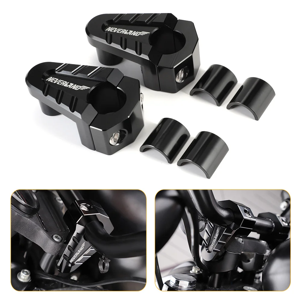 Ceny 7 8 22mm 28mm CNC aluminiowe na kierownicę piony wzrost montaż zacisku uniwersalne motocykl ATV Riser D45