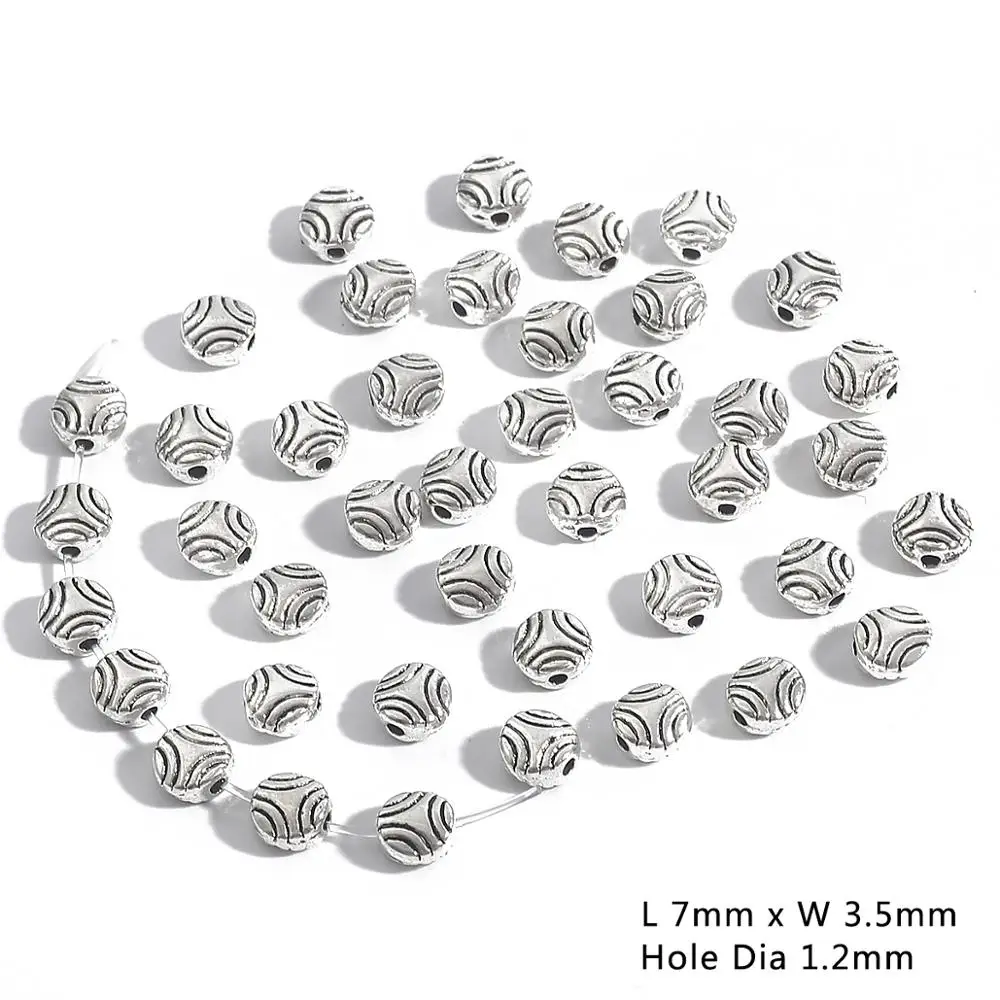 Antique Silver Plated Curved Tube Beads