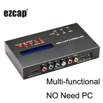 

YPbPr AV CVBS HDMI Video Capture Card Game Scheduled Recording To USB Flash Disk,Support Mic In Audio Out Loop & Live Streaming