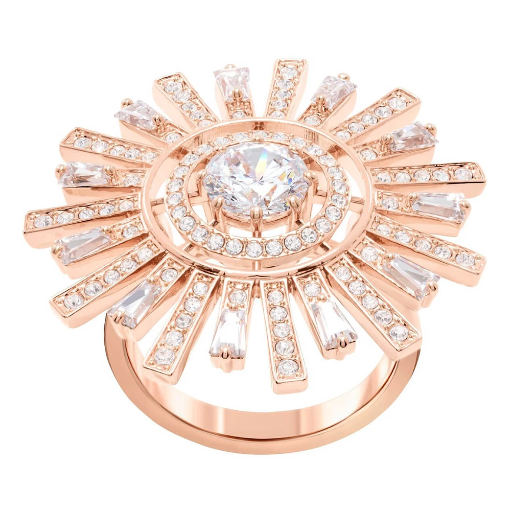 Cena SWA RO 2019 nowe słońce słońce księżyc i gwiazdy nie żałuje pierścionek moda wysokiej jakości światło Gradient kryształ kobieta pierścionek zaręczynowy