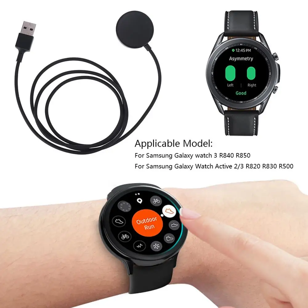 

Portable Charger Fast Charging Cable Adapter For Samsung- Galaxy- Watch 3 R840 R850 For Samsung- Galaxy- Watch Active 2 3 R820