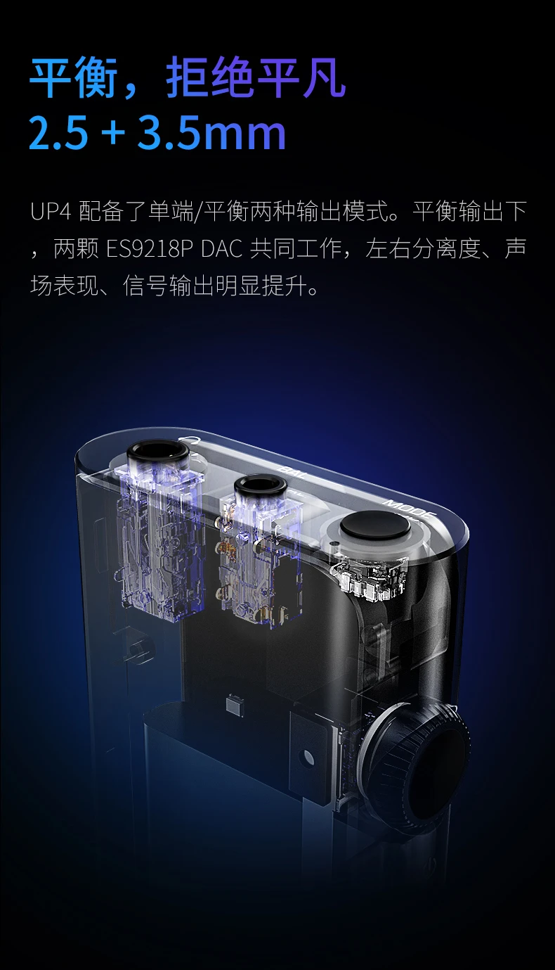 Xiaomi Shanling up4 Bluetooth amp портативный hifi Цифровой аудио декодер Интегрированная машина LDAC приемник усилитель для наушников