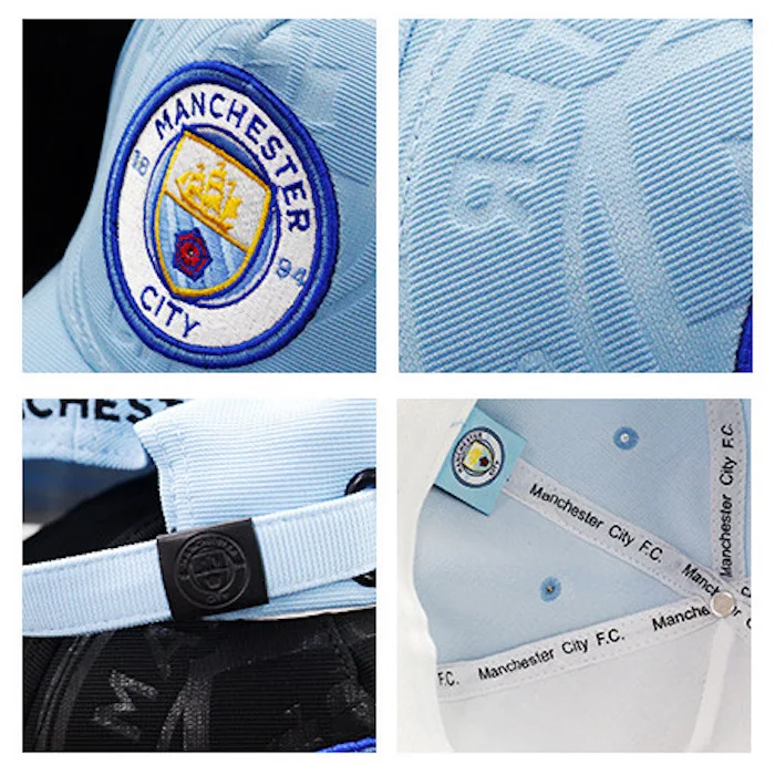 Футбол клуб Manchester City FC вышитые Бейсбол Кепки футбольная команда логотип Регулируемый Кепки для футбольных болельщиков Snapback Кепки