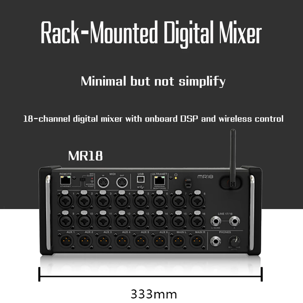 Air11 Xr16/mr18 Professional Digital Mixing Studio Recording Console