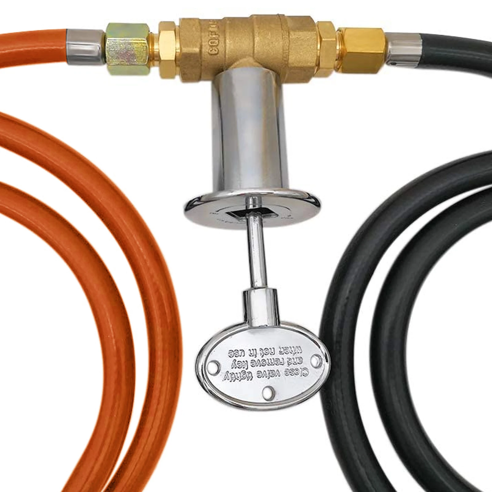 MENSI Propane Fire Pit Gas Control Assembly Kit Air Mixer Valve with Regulator for United Kingdom Max 90000 BTU without Burner