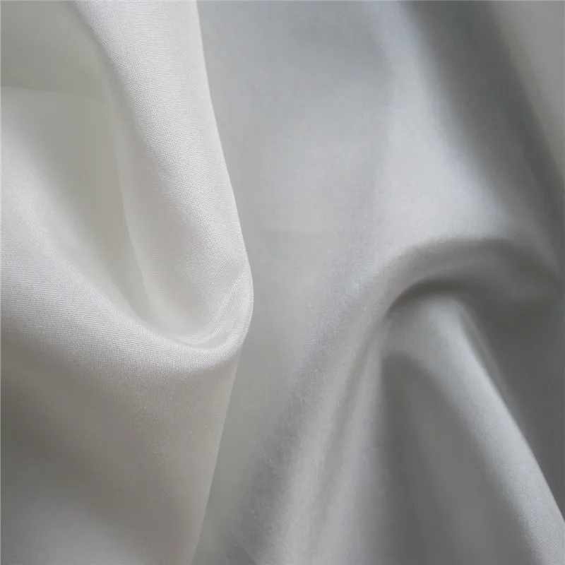 natural white Неокрашенная цветная шелковая ткань habutai 10momme 44 дюйма 54 дюйма лучшее качество натуральный цвет шелковая habutai ткань подкладки 50 метров - Цвет: natural white